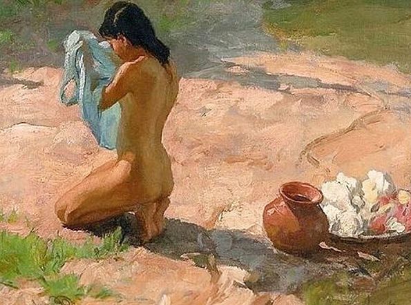 Young Girl Nude Bath
