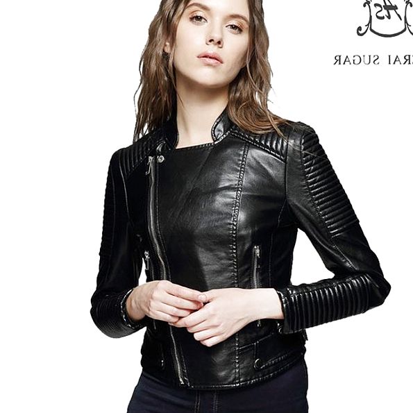 Sexy Leather Jacket Girls
