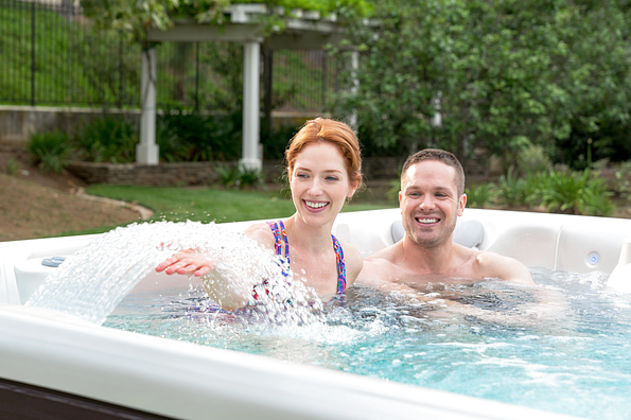 Couple Spied Hot Tub