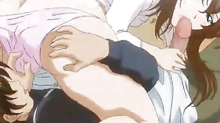 Hot Hentai Girl Rubbing Her Boobs