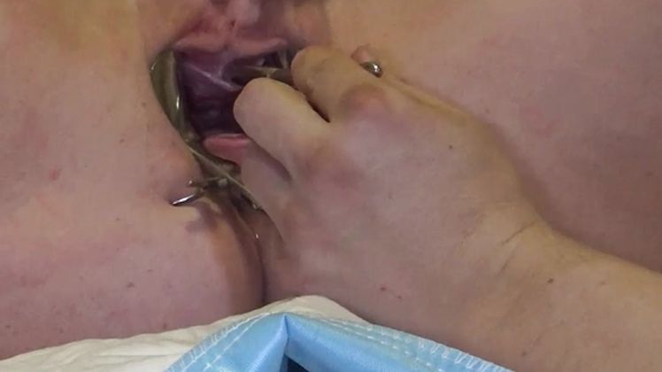 Gaping Filled Pussy