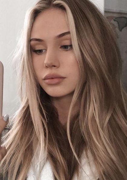 Teen Girl With Dirty Blond Hair